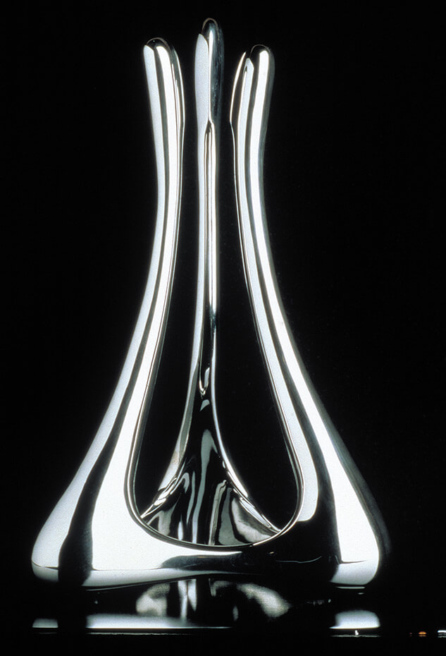 Minas Designs-Silver Spire candlestick